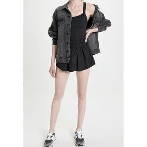FP Free People Movement Way Home Skort Romper (Skortsie) Size Medium Black‎